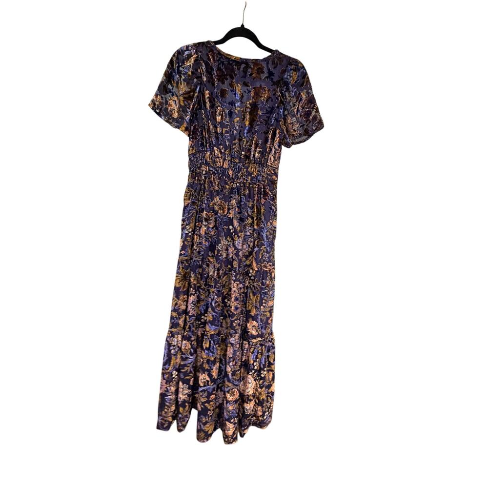 Anthropologie The Somerset Maxi Dress: Velvet Edition Sz XS blue - Picture 11 of 11